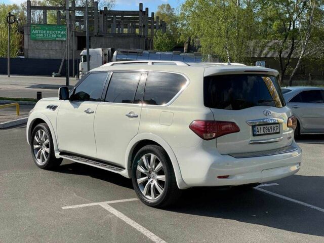 Белый Инфинити QX56, объемом двигателя 5.6 л и пробегом 270 тыс. км за 15900 $, фото 1 на Automoto.ua
