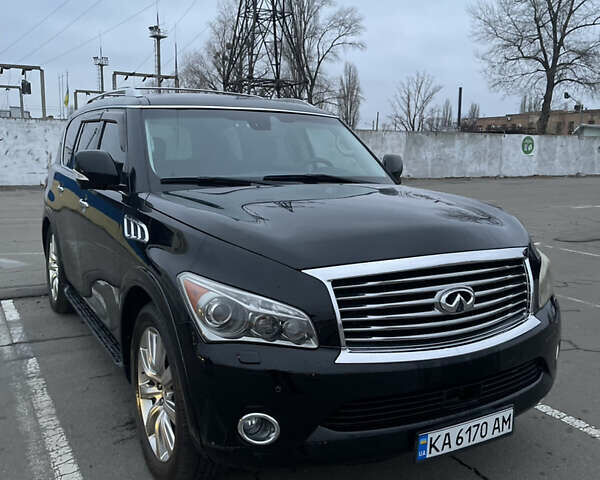 Черный Инфинити QX56, объемом двигателя 5.55 л и пробегом 267 тыс. км за 15000 $, фото 1 на Automoto.ua