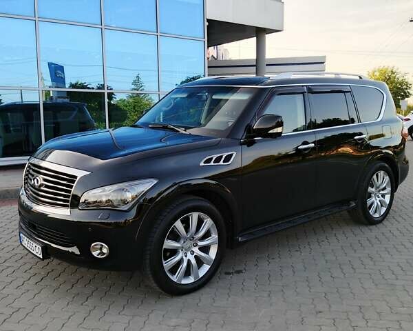 Черный Инфинити QX56, объемом двигателя 5.55 л и пробегом 141 тыс. км за 18100 $, фото 1 на Automoto.ua