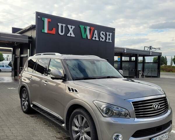 Серый Инфинити QX56, объемом двигателя 5.55 л и пробегом 202 тыс. км за 20500 $, фото 1 на Automoto.ua