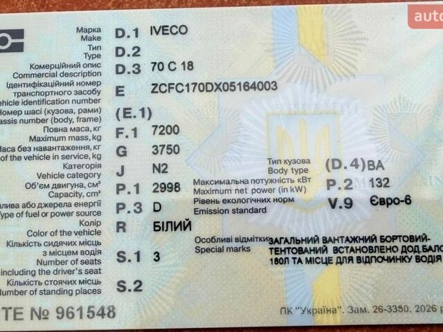 Білий Івеко Дейлі, об'ємом двигуна 3 л та пробігом 700 тис. км за 30000 $, фото 1 на Automoto.ua