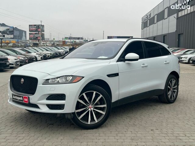 Белый Ягуар Ф-Пейс, объемом двигателя 2 л и пробегом 129 тыс. км за 25590 $, фото 1 на Automoto.ua