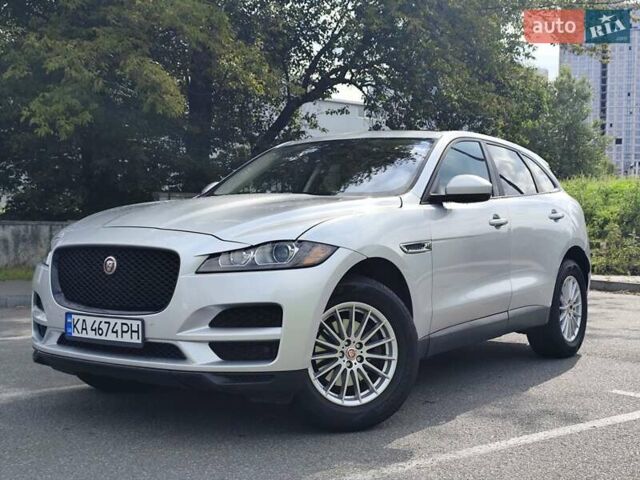 Сірий Ягуар Ф-Пейс, об'ємом двигуна 2 л та пробігом 133 тис. км за 18500 $, фото 1 на Automoto.ua
