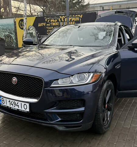 Синій Ягуар Ф-Пейс, об'ємом двигуна 2 л та пробігом 116 тис. км за 29000 $, фото 1 на Automoto.ua