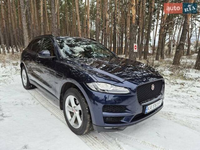 Синій Ягуар Ф-Пейс, об'ємом двигуна 2 л та пробігом 182 тис. км за 27000 $, фото 1 на Automoto.ua