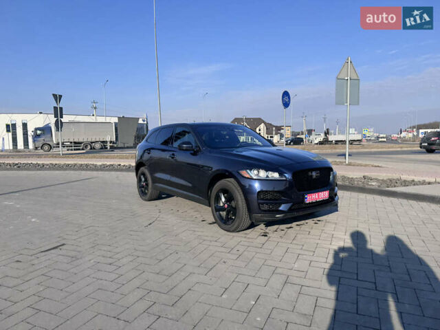 Синий Ягуар Ф-Пейс, объемом двигателя 2 л и пробегом 71 тыс. км за 32000 $, фото 1 на Automoto.ua