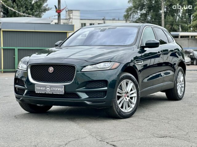 Зеленый Ягуар Ф-Пейс, объемом двигателя 2 л и пробегом 131 тыс. км за 18700 $, фото 1 на Automoto.ua