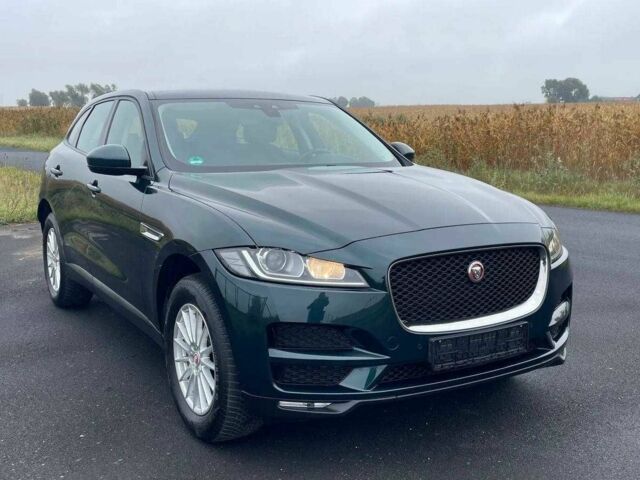 Зеленый Ягуар Ф-Пейс, объемом двигателя 2 л и пробегом 60 тыс. км за 14900 $, фото 1 на Automoto.ua