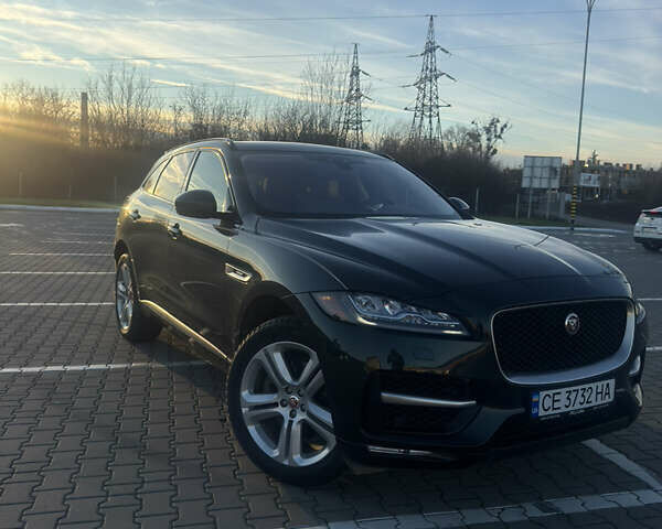 Зеленый Ягуар Ф-Пейс, объемом двигателя 2 л и пробегом 52 тыс. км за 24000 $, фото 1 на Automoto.ua