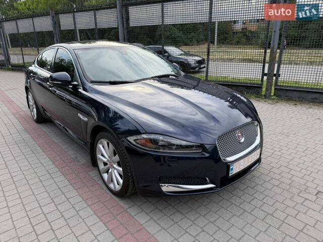 Синий Ягуар ХФ, объемом двигателя 3 л и пробегом 65 тыс. км за 8600 $, фото 1 на Automoto.ua