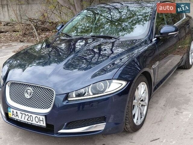 Синий Ягуар ХФ, объемом двигателя 2 л и пробегом 164 тыс. км за 13200 $, фото 1 на Automoto.ua