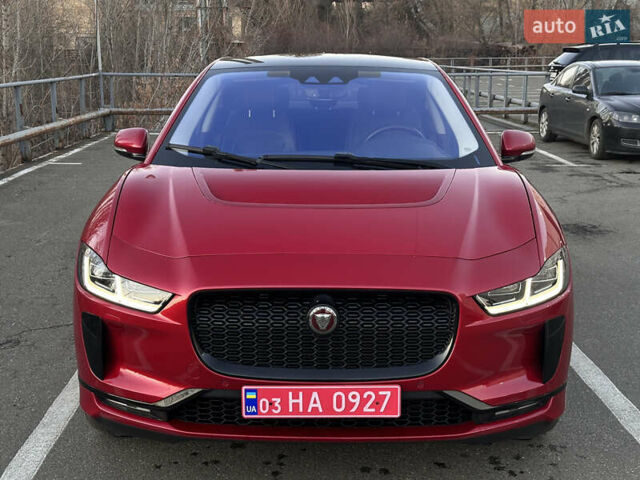Красный Ягуар I-Pace, объемом двигателя 0 л и пробегом 163 тыс. км за 20499 $, фото 1 на Automoto.ua