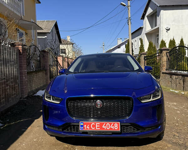 Синий Ягуар I-Pace, объемом двигателя 0 л и пробегом 37 тыс. км за 26700 $, фото 1 на Automoto.ua