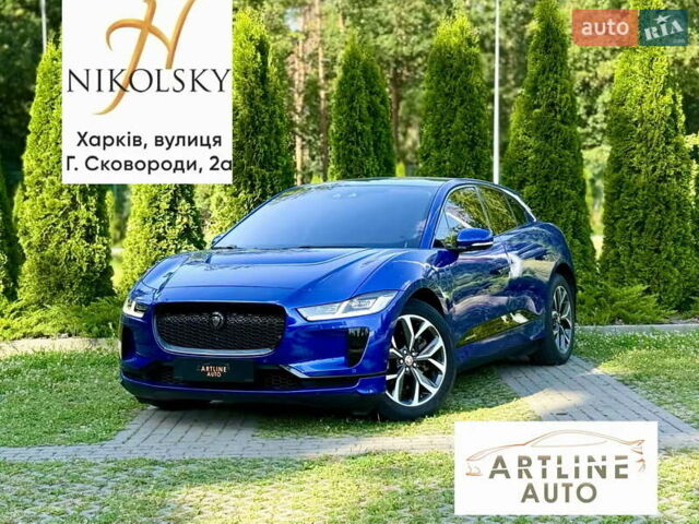 Синий Ягуар I-Pace, объемом двигателя 0 л и пробегом 36 тыс. км за 33300 $, фото 1 на Automoto.ua