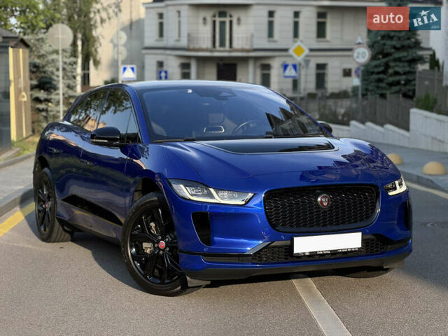 Синий Ягуар I-Pace, объемом двигателя 0 л и пробегом 65 тыс. км за 32700 $, фото 1 на Automoto.ua