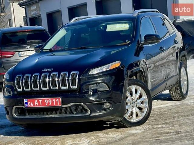 Черный Джип Чероки, объемом двигателя 2.4 л и пробегом 215 тыс. км за 8999 $, фото 1 на Automoto.ua