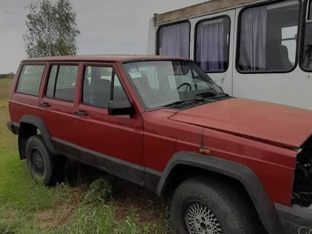 Красный Джип Чероки, объемом двигателя 2.1 л и пробегом 3 тыс. км за 3000 $, фото 1 на Automoto.ua