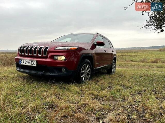 Красный Джип Чероки, объемом двигателя 2.36 л и пробегом 130 тыс. км за 12000 $, фото 1 на Automoto.ua