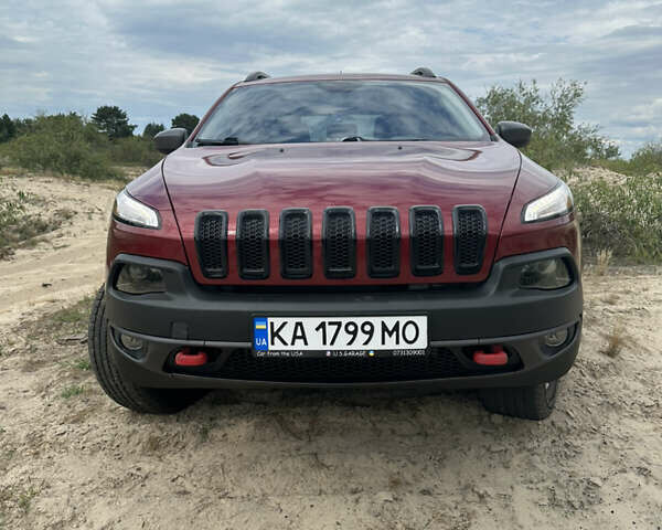 Красный Джип Чероки, объемом двигателя 2.36 л и пробегом 171 тыс. км за 14400 $, фото 1 на Automoto.ua