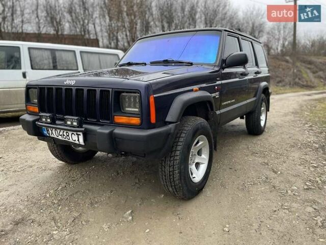 Синий Джип Чероки, объемом двигателя 2.5 л и пробегом 268 тыс. км за 7900 $, фото 1 на Automoto.ua