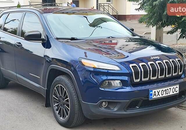 Синий Джип Чероки, объемом двигателя 2.36 л и пробегом 164 тыс. км за 12700 $, фото 1 на Automoto.ua