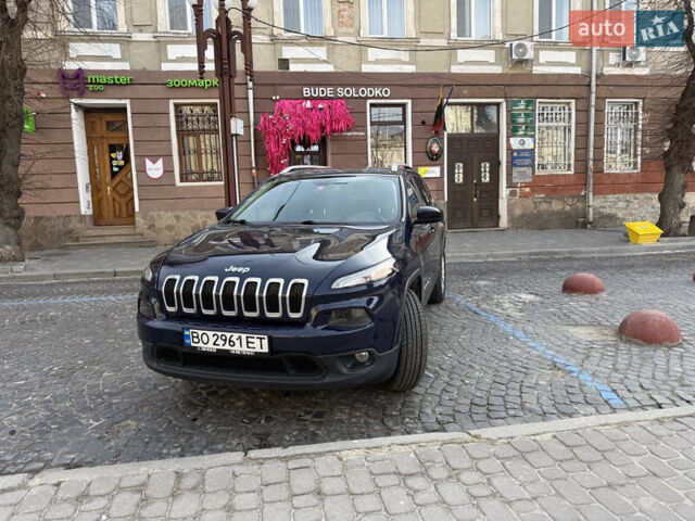 Синий Джип Чероки, объемом двигателя 2.4 л и пробегом 190 тыс. км за 12600 $, фото 1 на Automoto.ua