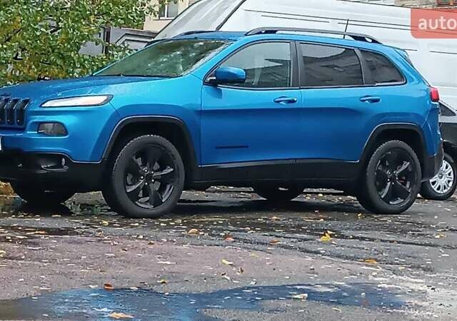 Синий Джип Чероки, объемом двигателя 3.24 л и пробегом 141 тыс. км за 16500 $, фото 1 на Automoto.ua