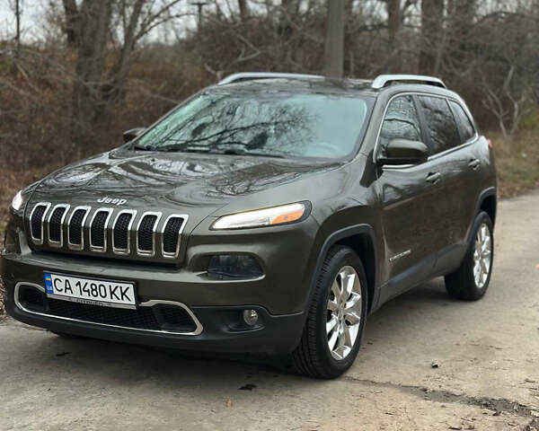 Зеленый Джип Чероки, объемом двигателя 2.36 л и пробегом 145 тыс. км за 12900 $, фото 1 на Automoto.ua