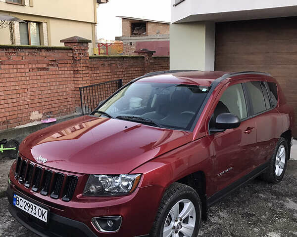 Красный Джип Компас, объемом двигателя 2.4 л и пробегом 195 тыс. км за 9500 $, фото 1 на Automoto.ua
