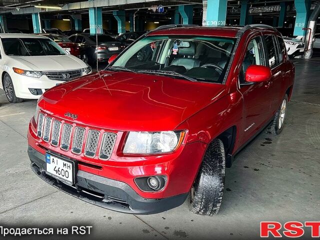 Красный Джип Компас, объемом двигателя 2.4 л и пробегом 129 тыс. км за 12500 $, фото 1 на Automoto.ua