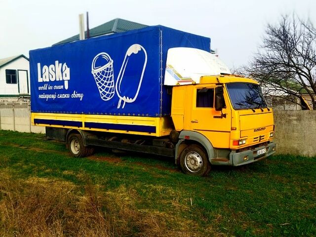 Желтый КамАЗ 4308, объемом двигателя 5.9 л и пробегом 370 тыс. км за 7200 $, фото 1 на Automoto.ua