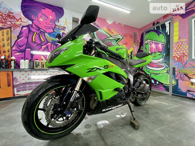 Зелений Кавасакі ZX 6R, об'ємом двигуна 0.6 л та пробігом 22 тис. км за 6200 $, фото 1 на Automoto.ua