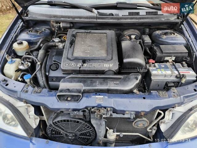 Синий Киа Карнивал, объемом двигателя 2.9 л и пробегом 251 тыс. км за 3000 $, фото 1 на Automoto.ua