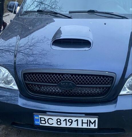 Синий Киа Карнивал, объемом двигателя 2.9 л и пробегом 320 тыс. км за 3500 $, фото 1 на Automoto.ua
