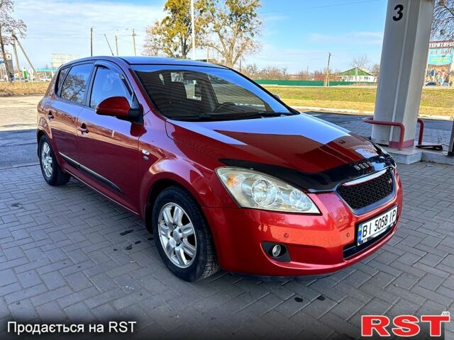 Красный Киа Сид, объемом двигателя 2 л и пробегом 190 тыс. км за 6900 $, фото 1 на Automoto.ua