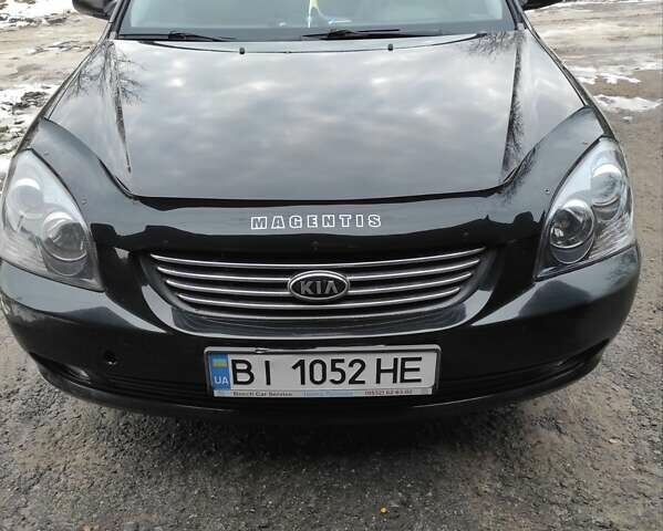 Черный Киа Маджентис, объемом двигателя 2 л и пробегом 228 тыс. км за 5500 $, фото 1 на Automoto.ua
