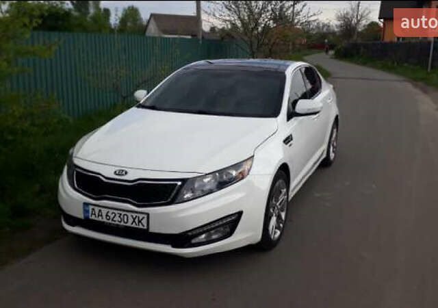 Белый Киа Оптима, объемом двигателя 2 л и пробегом 95 тыс. км за 11500 $, фото 1 на Automoto.ua