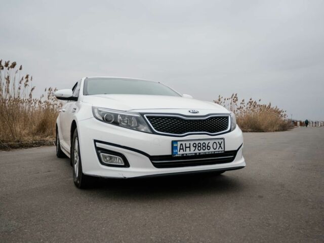 Белый Киа Оптима, объемом двигателя 2 л и пробегом 213 тыс. км за 8300 $, фото 1 на Automoto.ua