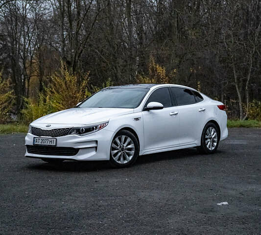 Белый Киа Оптима, объемом двигателя 2.4 л и пробегом 160 тыс. км за 13000 $, фото 1 на Automoto.ua