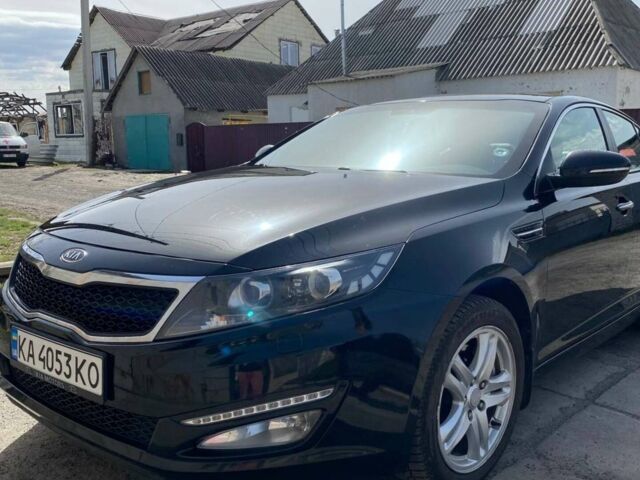 Чорний Кіа Оптіма, об'ємом двигуна 2 л та пробігом 186 тис. км за 11500 $, фото 1 на Automoto.ua