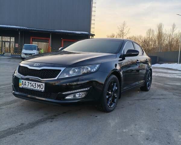 Чорний Кіа Оптіма, об'ємом двигуна 2 л та пробігом 167 тис. км за 9600 $, фото 1 на Automoto.ua