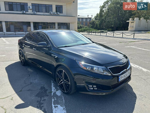 Черный Киа Оптима, объемом двигателя 2 л и пробегом 152 тыс. км за 12600 $, фото 1 на Automoto.ua