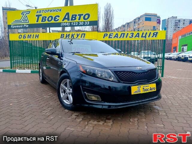 Черный Киа Оптима, объемом двигателя 24 л и пробегом 115 тыс. км за 10300 $, фото 1 на Automoto.ua