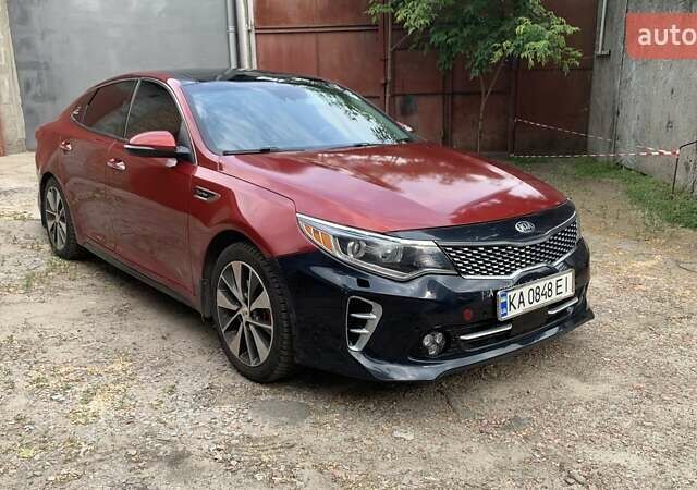 Красный Киа Оптима, объемом двигателя 2 л и пробегом 69 тыс. км за 10600 $, фото 1 на Automoto.ua