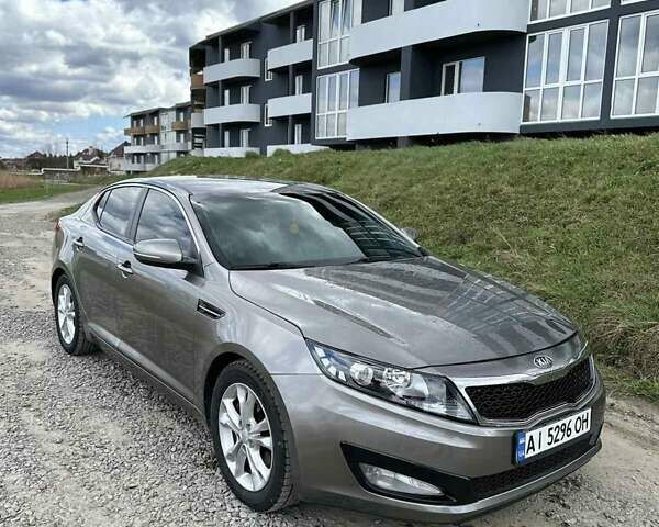 Серый Киа Оптима, объемом двигателя 2.4 л и пробегом 180 тыс. км за 8600 $, фото 1 на Automoto.ua