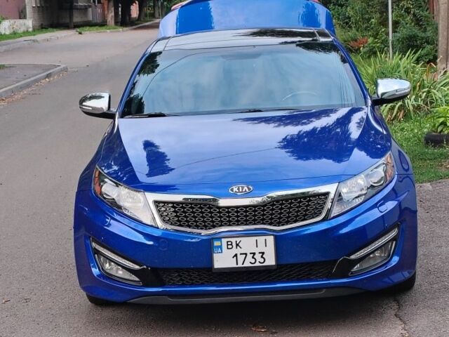 Синий Киа Оптима, объемом двигателя 2 л и пробегом 230 тыс. км за 14000 $, фото 1 на Automoto.ua