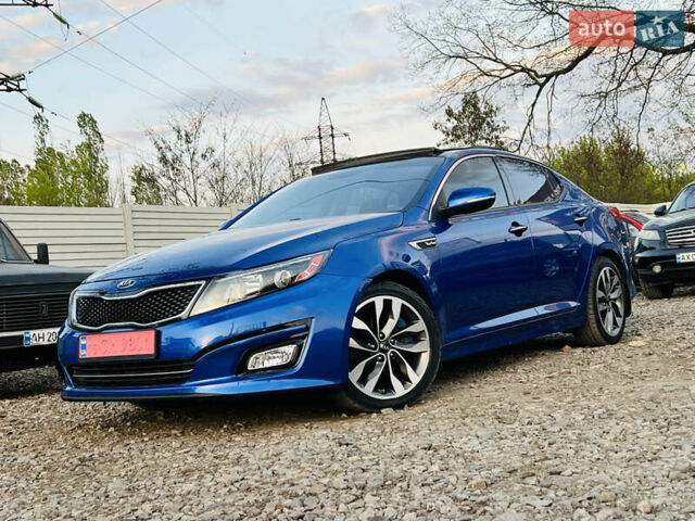 Синий Киа Оптима, объемом двигателя 2 л и пробегом 202 тыс. км за 11500 $, фото 1 на Automoto.ua