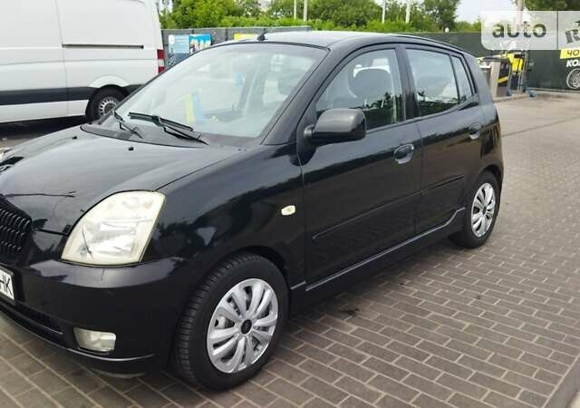 Черный Киа Пиканто, объемом двигателя 1.09 л и пробегом 175 тыс. км за 3900 $, фото 1 на Automoto.ua