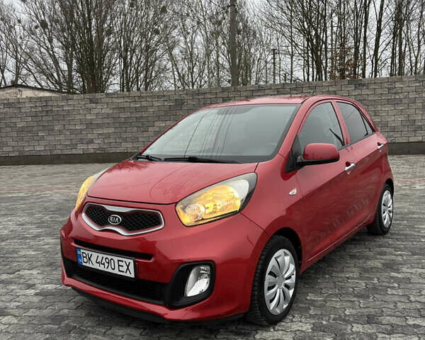 Красный Киа Пиканто, объемом двигателя 1 л и пробегом 100 тыс. км за 6200 $, фото 1 на Automoto.ua