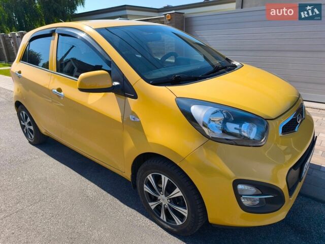 Желтый Киа Пиканто, объемом двигателя 1.25 л и пробегом 103 тыс. км за 8900 $, фото 1 на Automoto.ua